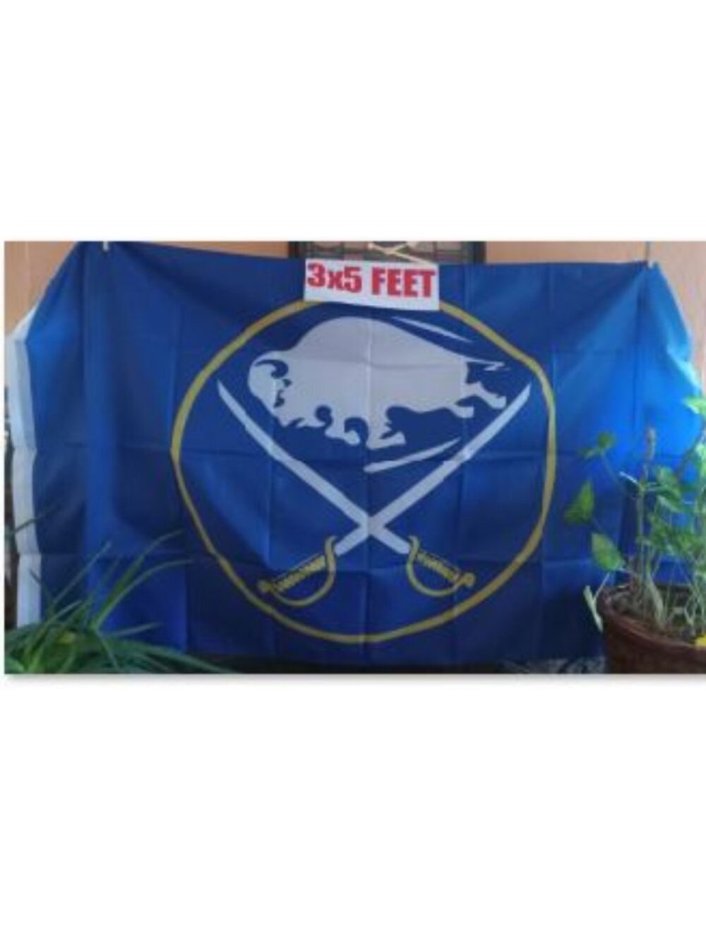 Buffalo Sabres Blue NHL 3X5 Feet Flag Banner Pole or Wall Decor